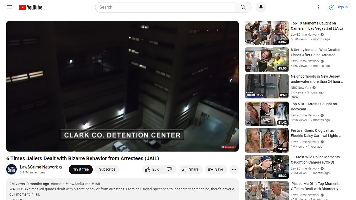 6 Times Jailers Dealt with Bizarre Behavior from Arrestees (JAIL) - YouTube